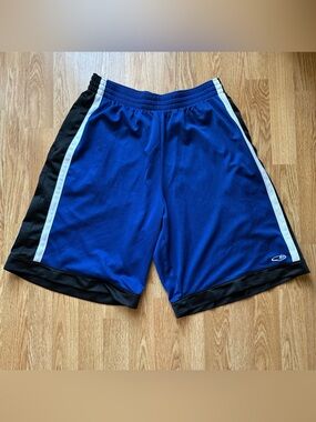 C9 by champion mesh basketball shorts size L blue